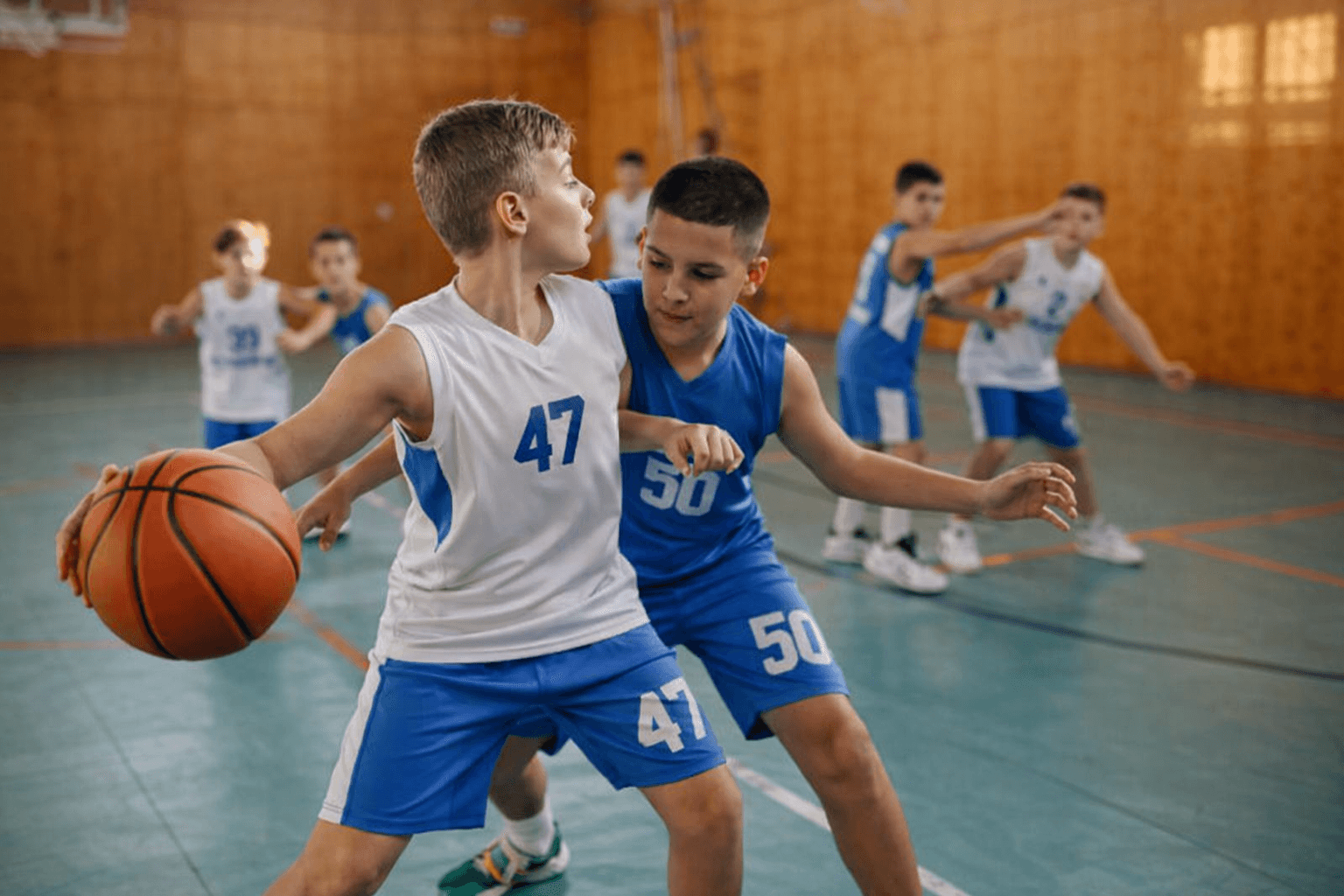 Youth basketball game