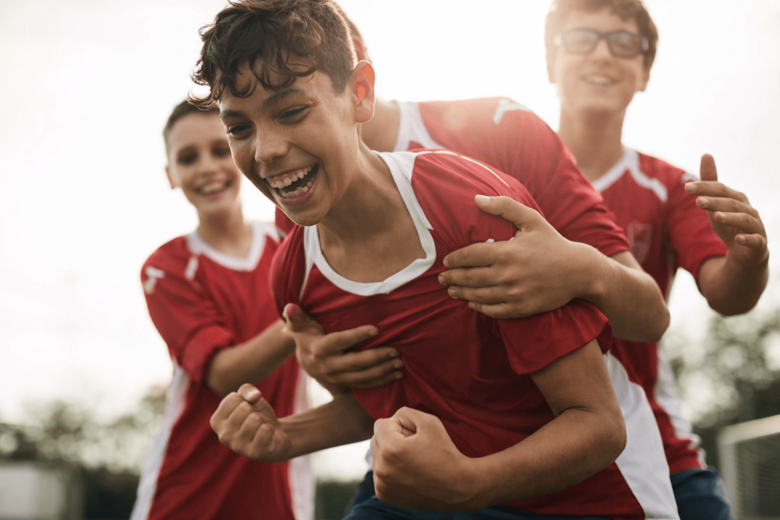 Youth sports celebration